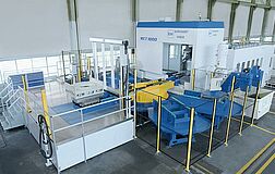 Rotary pallet store. 